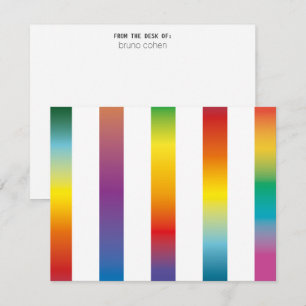 Persönliches Briefpapier: Regenbogen Einladung