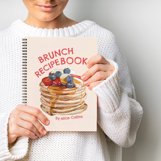 Persönliches Brunch Rezept Buch mit Illustration