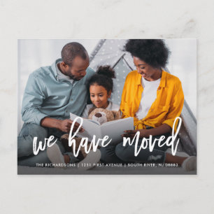 Persönliches Bürsten-Skript-bewegliche Mitteilung Ankündigungspostkarte