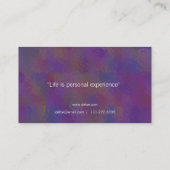 Persönliches Chic des Trainer-| Visitenkarte (Rückseite)