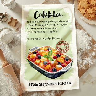 Persönliches Cobbler-Rezept Geschirrtuch