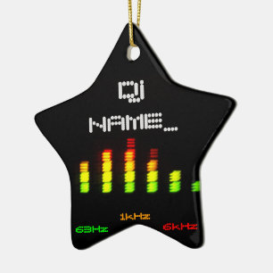 Persönliches Entzerrer-Bar EQ DJ - addieren Sie Keramik Ornament