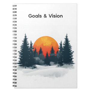 Persönliches Erfolgs-Mindset-Notizbuch 2026 Ziele Notizblock