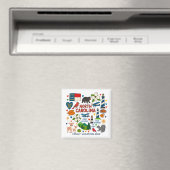 Persönliches Erinnerungsstück für eine Reise durch Magnet (In Situ (Geschirrspüler))