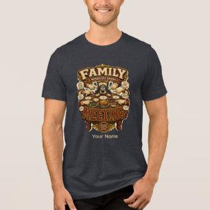 Persönliches Familientreffen Lustiges Familientref Tri-Blend Shirt