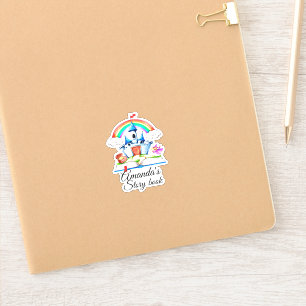 Persönliches Fantasy-Schloss für Kinder Aufkleber