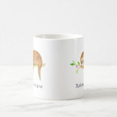 Persönliches Faultier-Cartoon Kaffeetasse (Mittel)