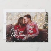 Persönliches Foto Frohe Weihnachten Grünen Weihnac (Vorderseite)