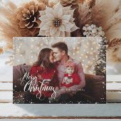 Persönliches Foto Frohe Weihnachten Rote Weihnacht