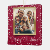 Persönliches Foto Keramik Ornament Rote Show (Links)