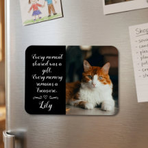 Persönliches Foto mit Katzennamen zur Erinnerung a