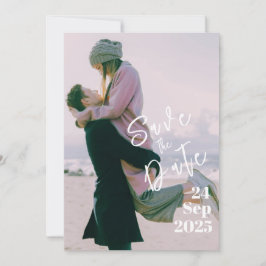 Persönliches Foto Multicolor Gefärbte Krawatte Ele Save The Date