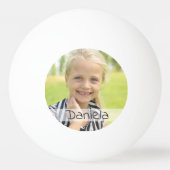 Persönliches Foto Name Tamplate Tischtennisball (Rückseite)