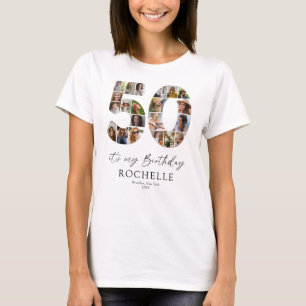 Persönliches Foto-T-Shirt zum 50. Geburtstag T-Shirt