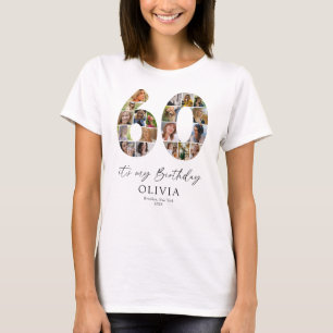 Persönliches Foto-T-Shirt zum 60. Geburtstag T-Shirt