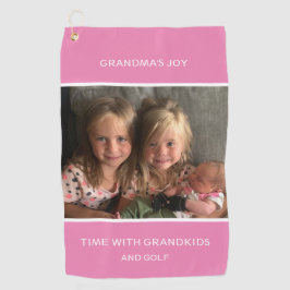 Persönliches Foto- und Textlandtuch Golfhandtuch