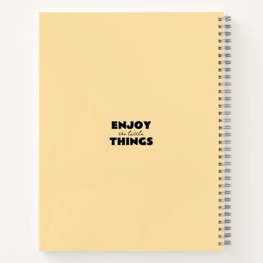 Persönliches Foto- und TextNotebook Notizblock (Rückseite)