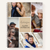 Persönliches Foto- und TextNotebook Notizblock (Vorderseite)