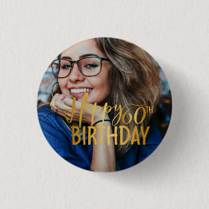 Persönliches Foto zum 60. Geburtstag Skript Button