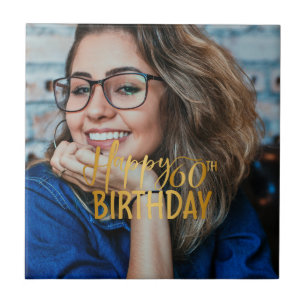 Persönliches Foto zum 60. Geburtstag Skript Fliese