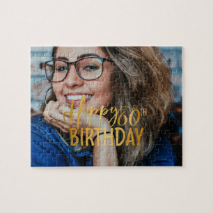 Persönliches Foto zum 60. Geburtstag Skript Puzzle