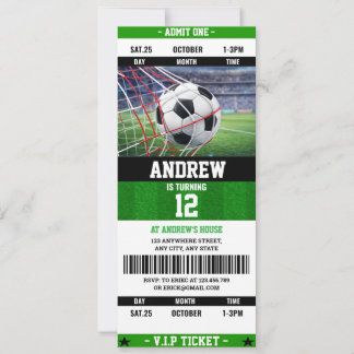 Persönliches Fußball-Ticket Geburtstag für Kinder Einladung