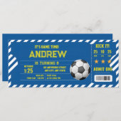 Persönliches Fußballspiel Ticket Party Einladung (Vorne/Hinten)