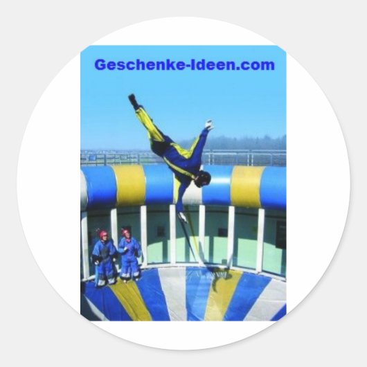 Persönliches Geschenk Runder Aufkleber (Vorderseite)