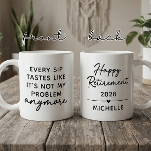 Persönliches Geschenk zur Pensionierungsfeier für  Kaffeetasse