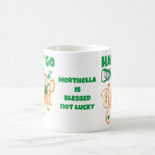 Persönliches GLÜCK GO Lucky BLESSED St Patrick's D Kaffeetasse (Mittel)