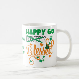 Persönliches GLÜCK GO Lucky BLESSED St Patrick's D Kaffeetasse