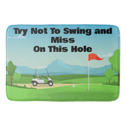 Persönliches Golf Bad Badematte (Vorderseite)