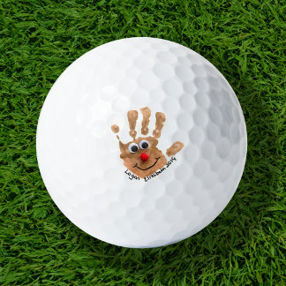 Persönliches Handabdruck-Kunst-Andenken für Kinder Golfball