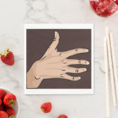 Persönliches Handpapier Napkins Serviette (Beispiel)