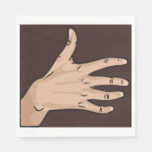 Persönliches Handpapier Napkins Serviette (Vorderseite)