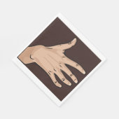 Persönliches Handpapier Napkins Serviette (Ecke)