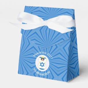 Persönliches Hanukkah-Flagge-Engel-Zelt Israel Geschenkschachtel