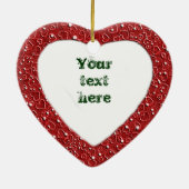 Persönliches Herz Keramik Ornament (Hinten)