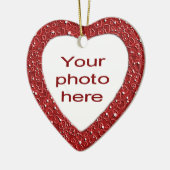 Persönliches Herz Keramik Ornament (Links)