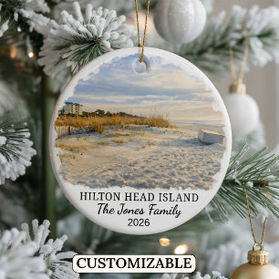 Persönliches Hilton Head Island, South Carolina Keramik Ornament