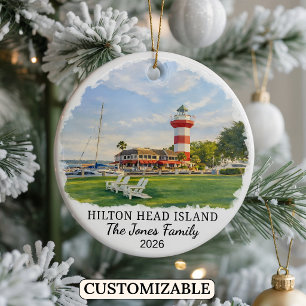 Persönliches Hilton Head Island, South Carolina Keramik Ornament