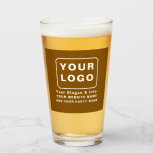 PERSÖNLICHES IHR LOGO NAME INDIVIDUELLE TEXT BIER GLAS