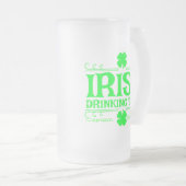 Persönliches irisches Trinkteam Mattglas Bierglas (VorderseiteRechts)