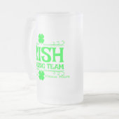 Persönliches irisches Trinkteam Mattglas Bierglas (Vorderseite Links)