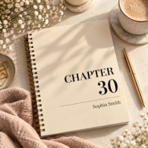 Persönliches Kapitel 30 Geburtstagsnotizbuch