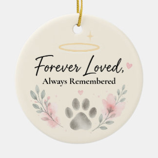 Persönliches Katzen-Gedenk-Ornament Keramik Ornament