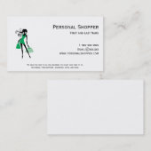 Persönliches Käufer-Grün Visitenkarte (Vorne/Hinten)