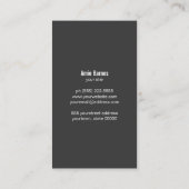 Persönliches Koch Knife Logo Einfach Kulinarischer Visitenkarte (Rückseite)