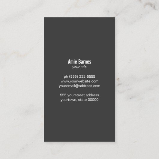 Persönliches Koch Knife Logo Einfach Kulinarischer Visitenkarte (Rückseite)