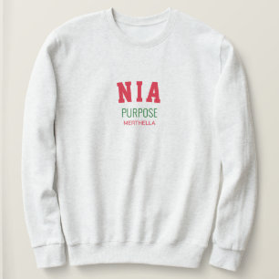 Persönliches Kwanzaa NIA Ziel Sweatshirt